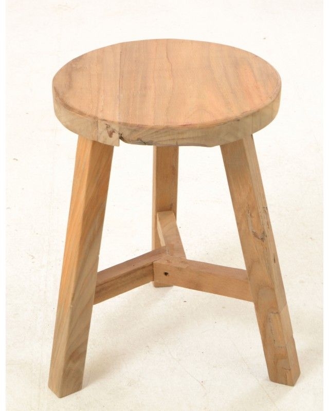 Product photograph of Rustic Country Round Stool from Choice Furniture Superstore.